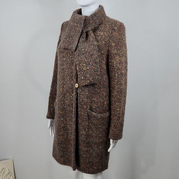 Vintage "Artisan" Wool Knit Sweater Jacket Size Medium - Picture 2 of 15